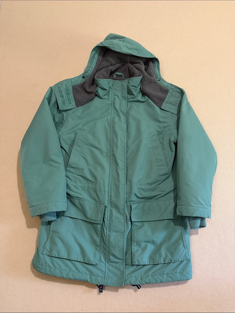 Lands' End Polartec Aircore -200 Fleece Lined Hooded Jacket Women’s Small
